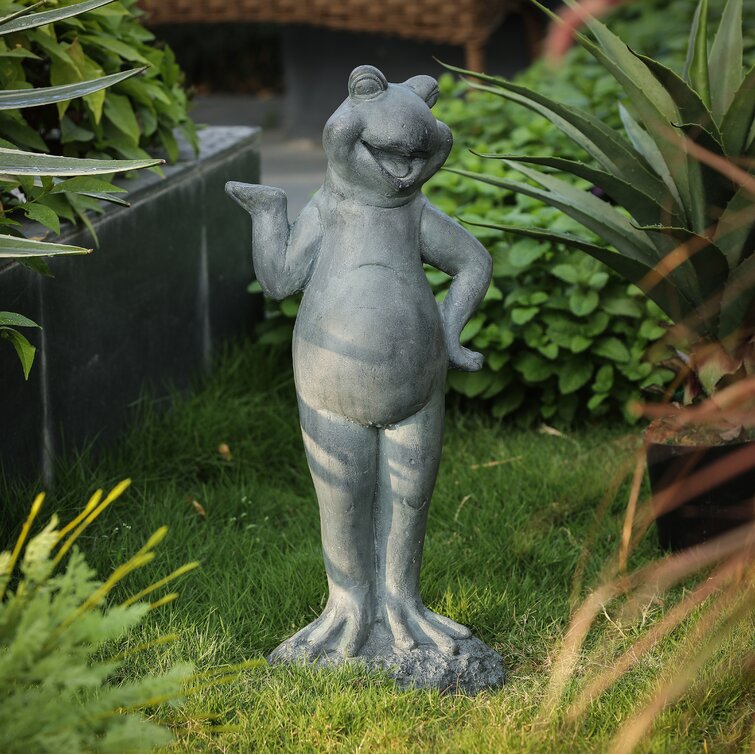 Trinx Lafayette Standing Frog Garden Statue Wayfair 0704